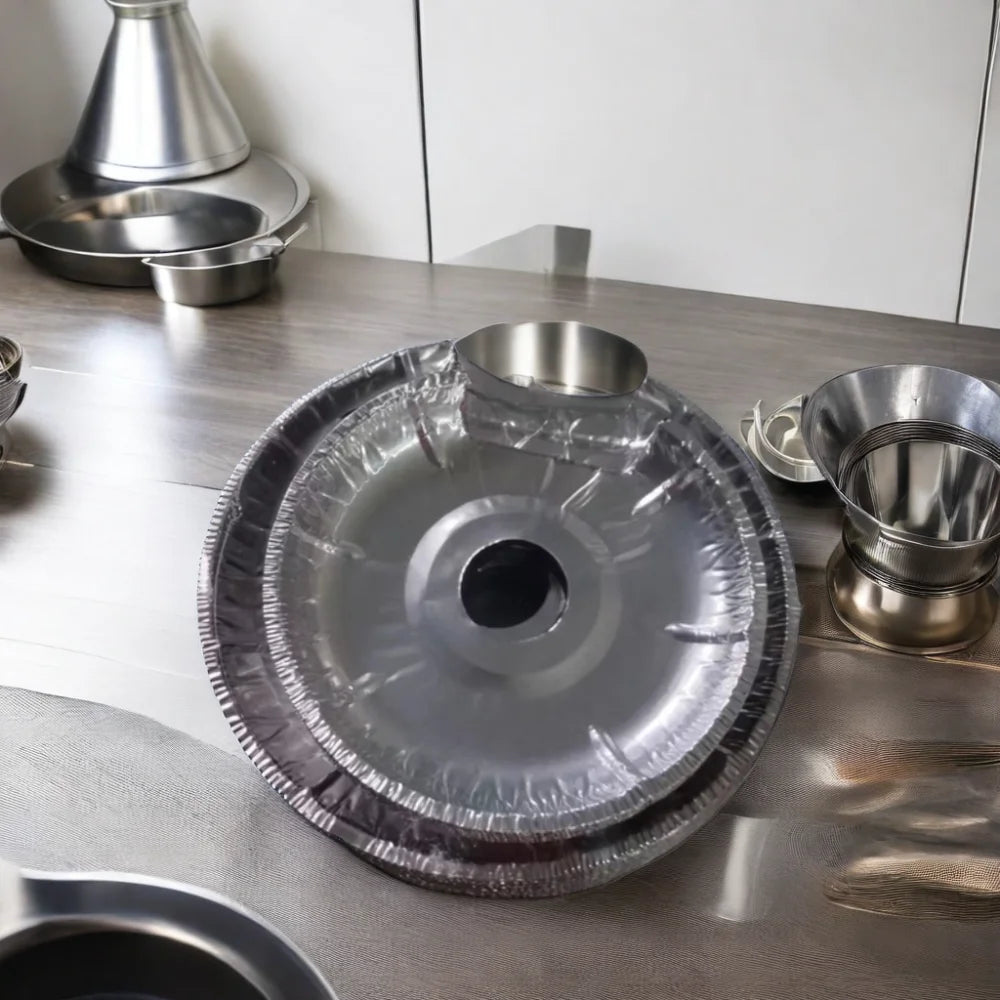 Biodegradable EU PACK Disposable Round Aluminum Foil Liner for Electric Burners