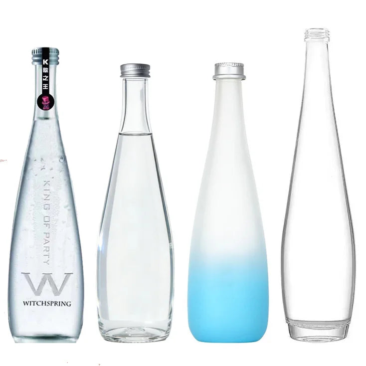 Wholesale 330ml 500ml 750ml Water Glass Bottle Crystal Water Bottles Mineral Water Juice Free Sample