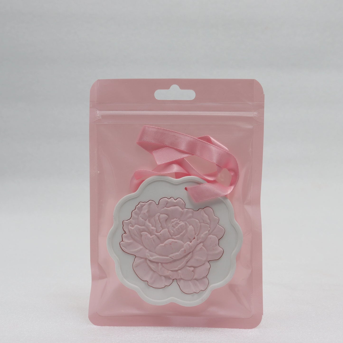 Factory Outlet Peony Pattern Plaster Eco-Friendly Unscented Aroma Stone Diffuser Home Decoration