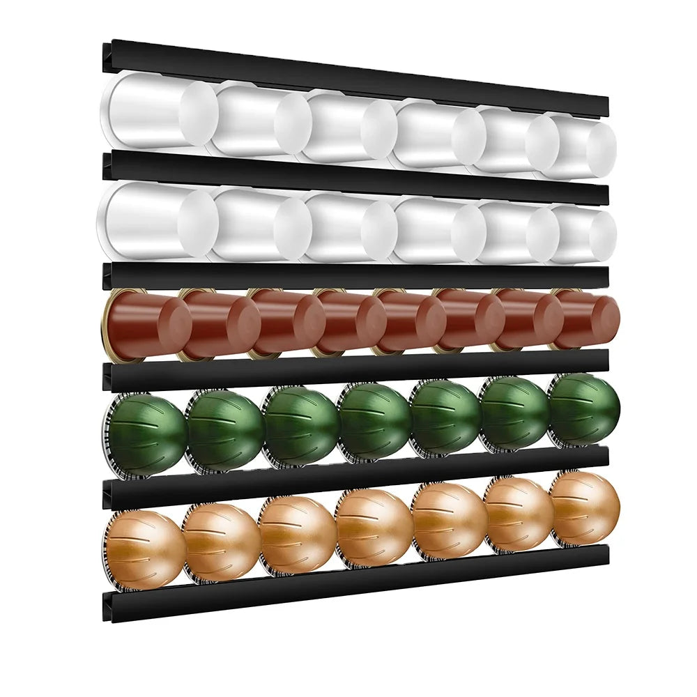 Hot Sale 1SET Plastic Nespresso Pod Drawer Holder Storage Organizer Shelves for Coffee Capsules Organized Nespresso Pod Stora