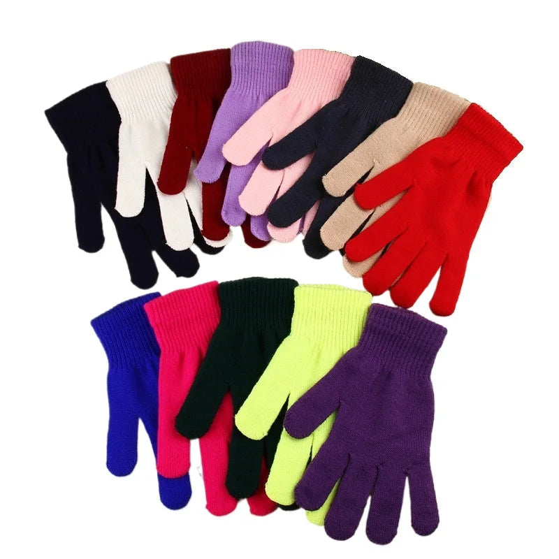 Wholesale Warm Stretchy Comfortable Magic Unisex Knitted Hand Winter Gloves for Women Men