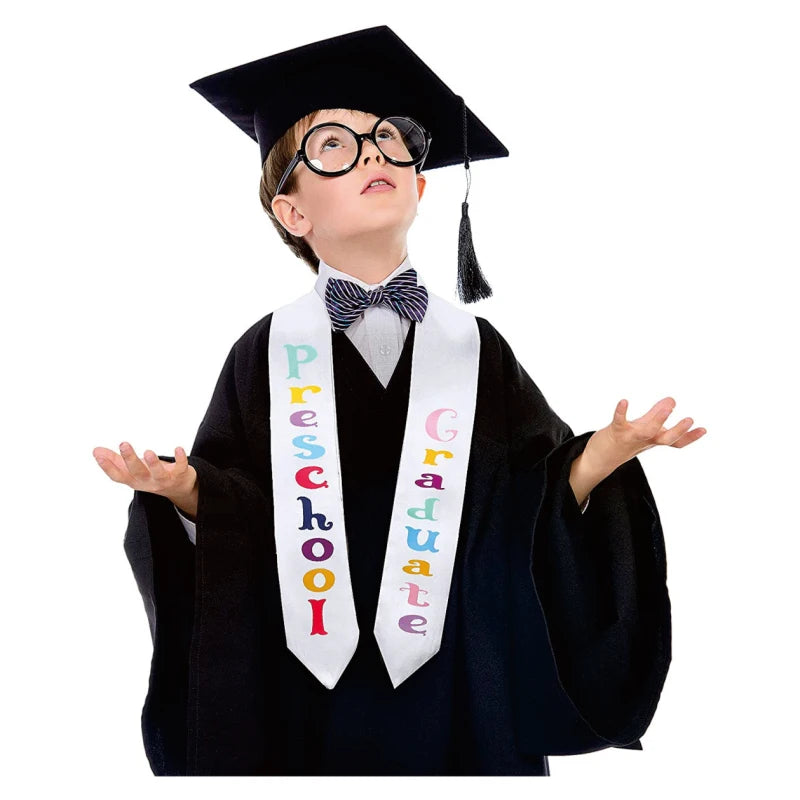 2026 Children's Spring Graduation Kindergarten Stole 49 Inch Preschool Sash Knitting Cotton Durable Scarf