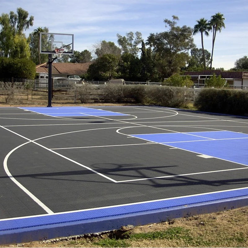 20'X20' Feet Basketball Court Floor Antislip DIY Your Backyard Court Outdoor Interlocking Basketball Court Flooring Tiles