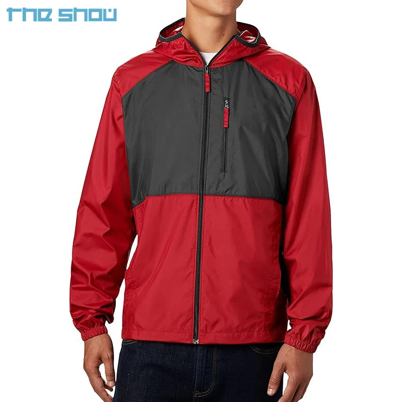 Men's Flash Forward Windbreaker Sportsman's Pack Jacket With Windbreak Coats Men's Nylon Jacket