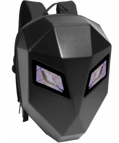 Luxury Smart Laptop Backpack with ABS Material Zipper Closure Portable & Water Resistant LED Dynamic Knight Design