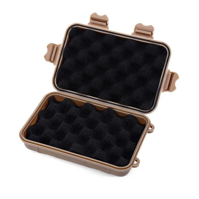 S Size Portable Outdoor Shockproof Waterproof Hiking Gear Box Survival Airtight Containers EDC Travel Seal Case for Storage