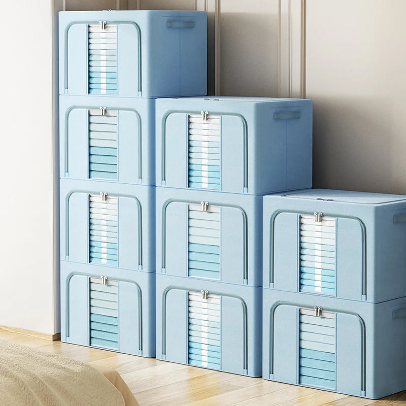 2023 New Polyester Collapsible Waterproof Household Clothing Storage Bin Rectangle Storage Boxes
