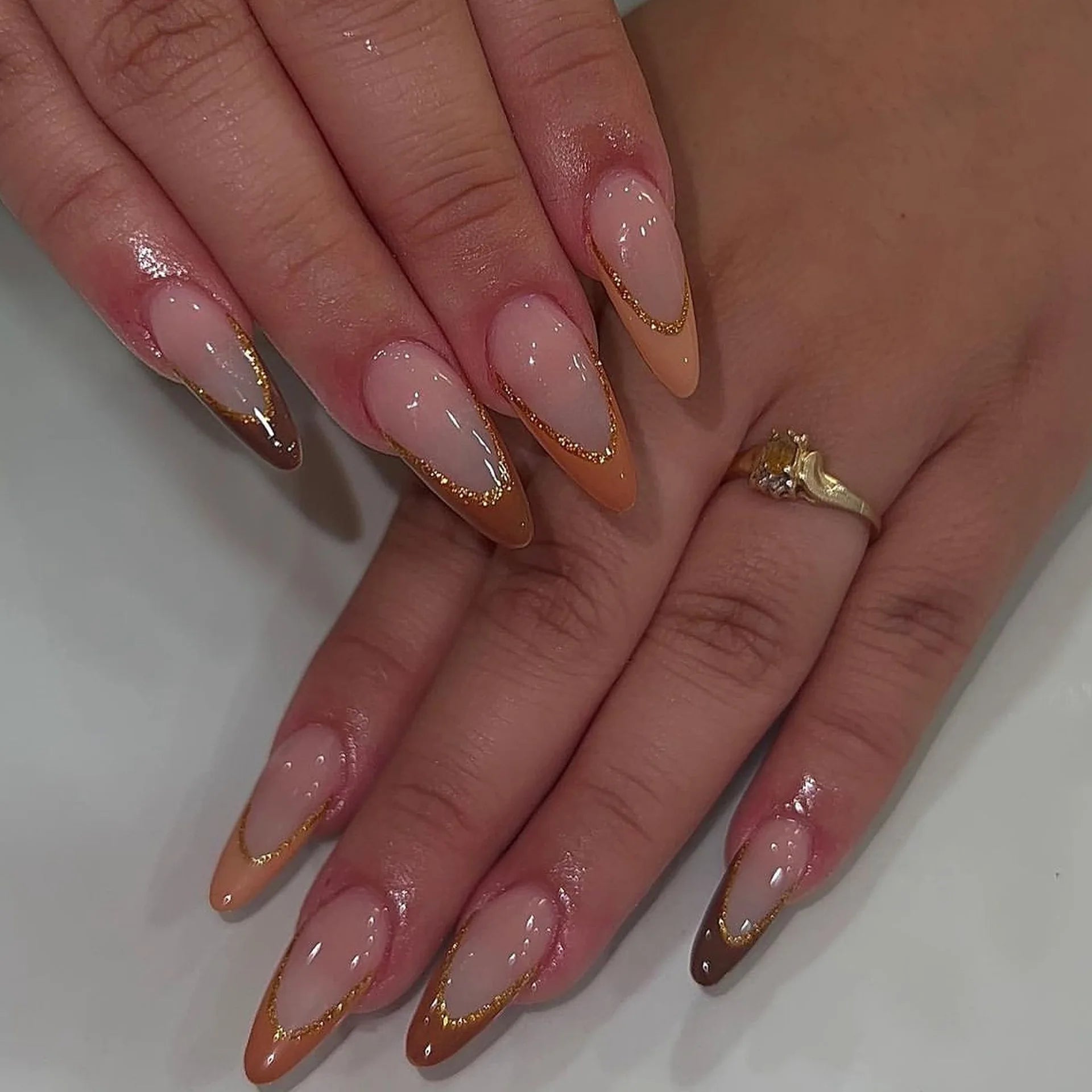 Reusable Press on Nails Private Label Wholesale Artificial Fingernails French Stiletto Fake Nails Luxury Acrylic False Nails