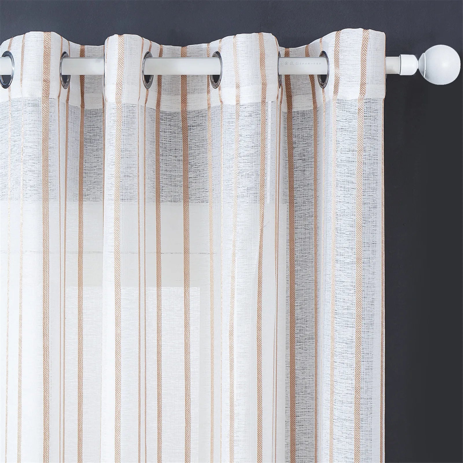 XinLan Modern Curtain Design Wholesale Kitchen Door Jacquard Tulle Eyelet Curtain