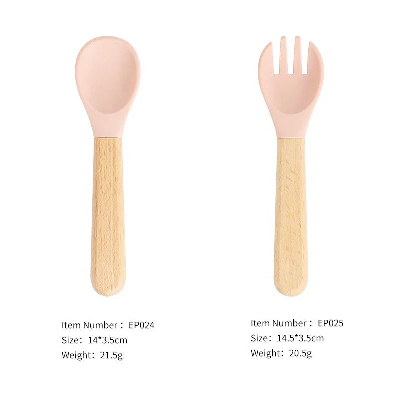 Factory Direct Children's Spork and Spoon Food Grade Non-toxic Strict Test EU Standard Tableware Set