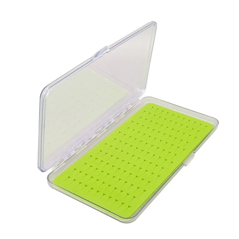 Newbility Silicone Pat Fly Fishing Tackle Box S M L Waterproof Fishing Silicone Insert Fly Box for Fly Fishing