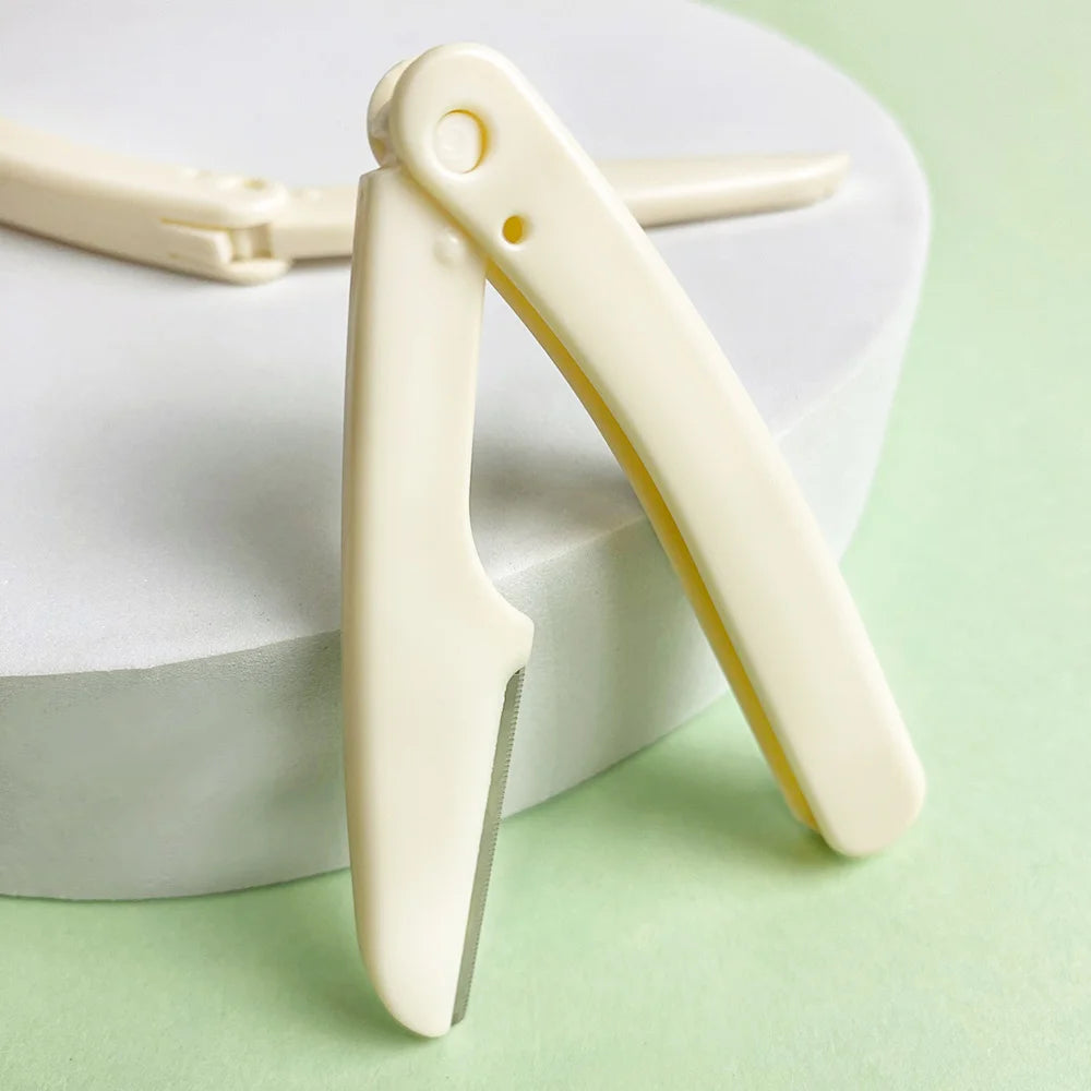 High Quality Folding Stainless Steel Eyebrow Razor  Set  Women Makeup Tools 3pcs for Eye Charm