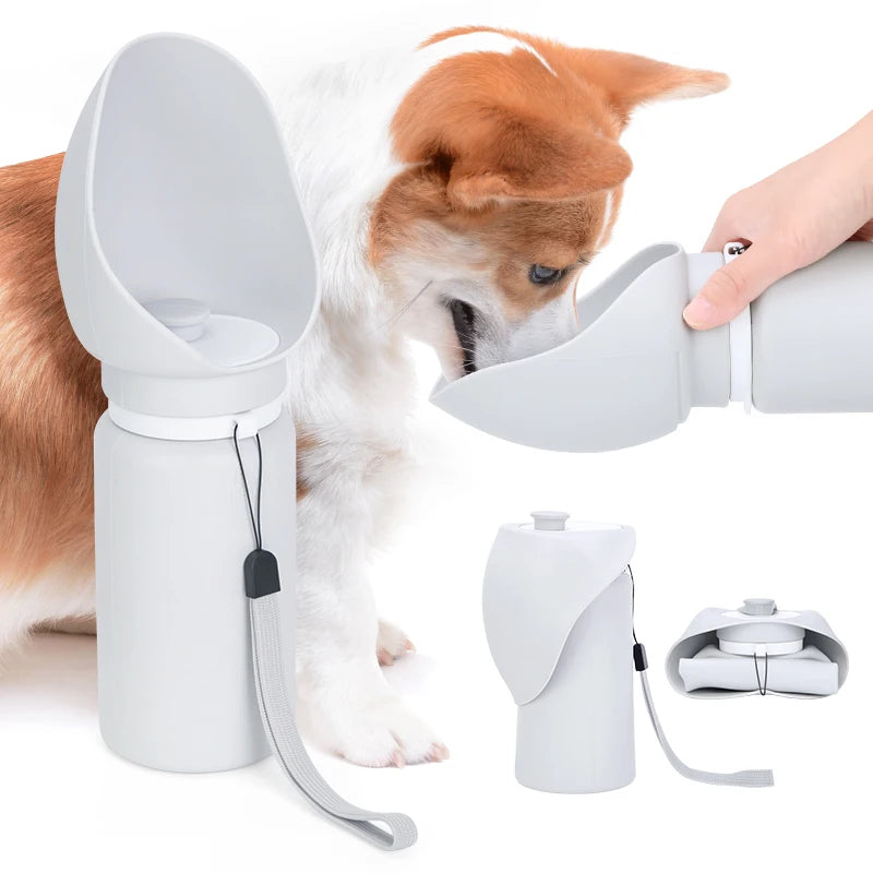 Portable Foldable Outdoor 550Ml Pet Bottle Travel Dog Drinking Water Bottle for Dog Pets