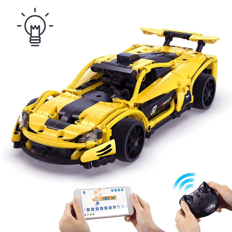 Cada C51101 417pcs City APP Remote Control Vehicle Compatible Racing Car Sports Car Bricks Toy for Children Gifts Building Bl