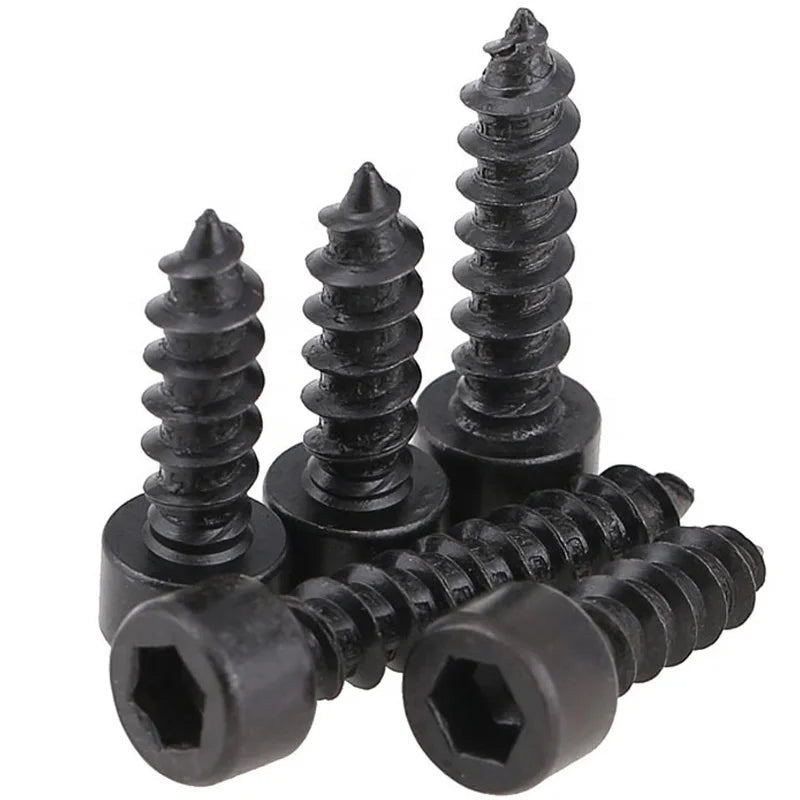 Factory Hot Stainless Steel Hex Socket Round Cylindrical Head High Strength Steel Grade12.9 Black Oxide Allen Screw