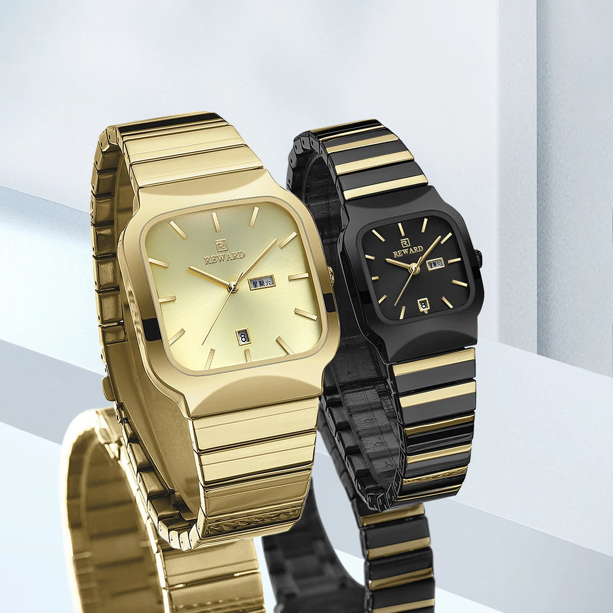 Reward Watch for Men Quartz Top Grade Wrist Watch for Women 3ATM Affordable Branded Gold Luxury Watch for Couples