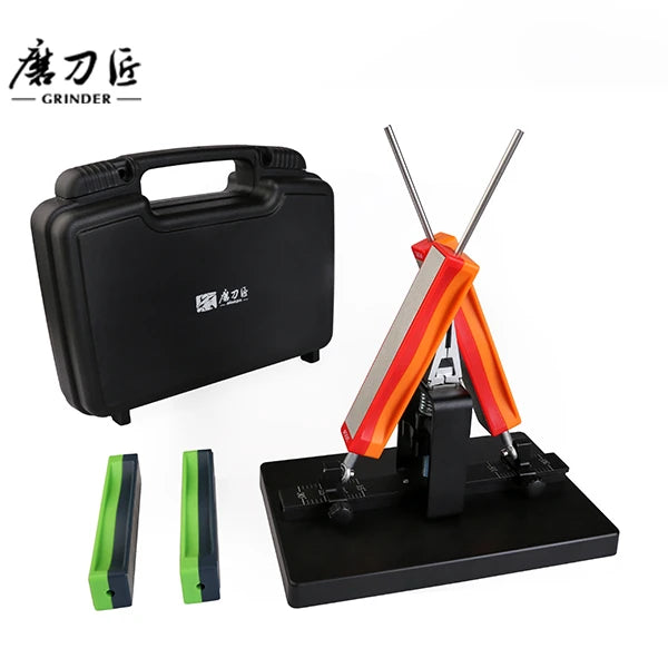 Professional Griner TG1812 Fixed Angle Double Sided Multi-Grit Diamond Knife Sharpener System Eco-Friendly Tool Box Packaging