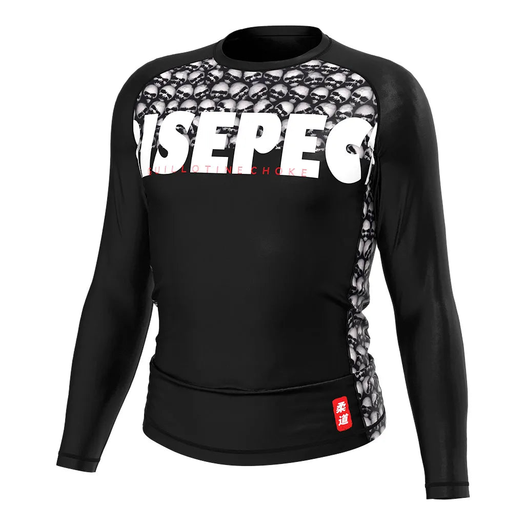 Skull Pattern Rash Guard for Men | Premium Compression Fit Quick-Dry Stretchable | Perfect for MMA BJJ Wrestling