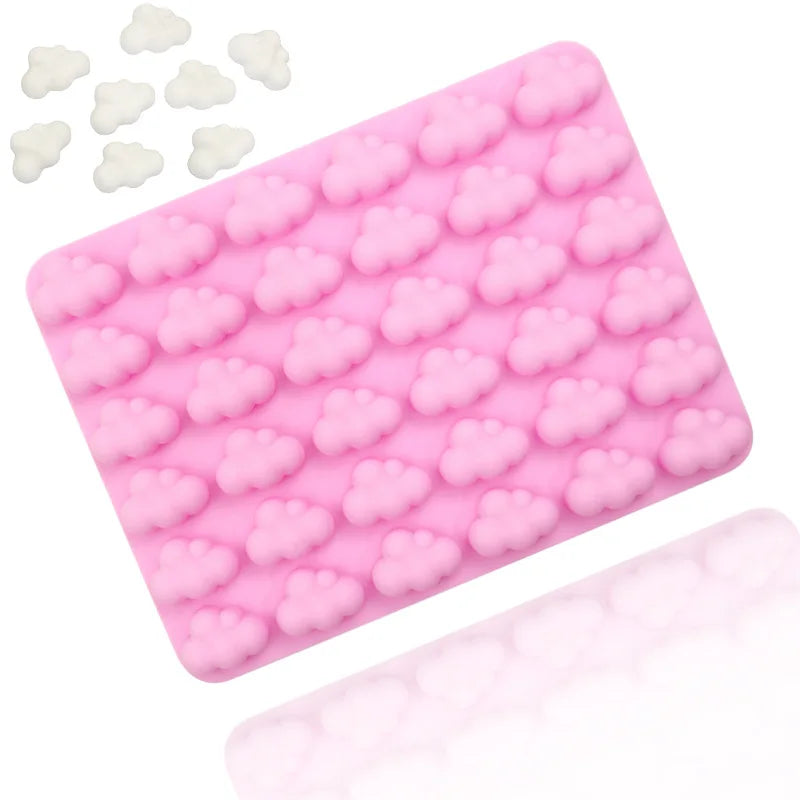36-Cavity Cloud Silicone Chocolate & Cake Baking Mold Handmade BPA-Free Eco-Friendly Odorless in OPP Bag Packaging