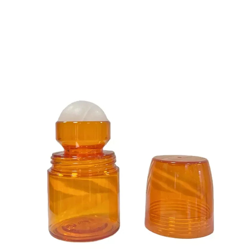 China Focus Brand 70ml Non-Spill Deodorant Roll-On Plastic Bottle with Smooth Ribbed Aluminum Closure Customizable Color