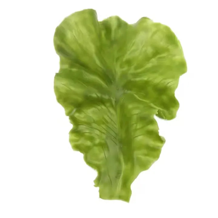 Vibrant Green Simulation Lettuce Leaves Lifelike PU Material Christmas Home Decoration Vegetable Props