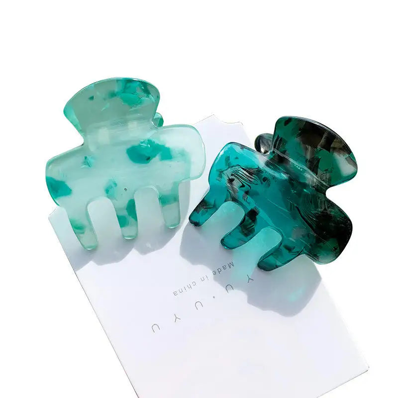 Mini Acetate Tortoiseshell Marbled Haarklammer Small 3.5CM Girl Shark Claw Clip Cute Sweet Transparent Hair Claw Clips for Wo