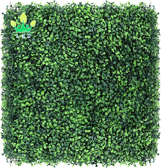 Artificial Boxwood Top Fence Plant Grass Background Wall UV Protection Indoor and Outdoor Privacy Fence Home Decoration