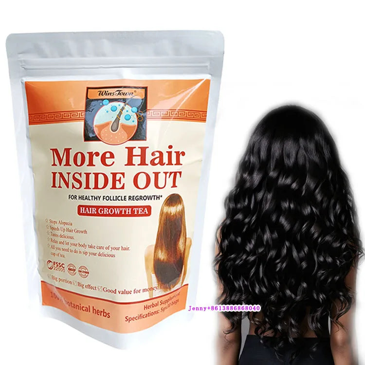 Natural Herbal OEM Label Natural Herbal Hair Loss Growth Tea Products Help Hair Repair Re-growth Tea