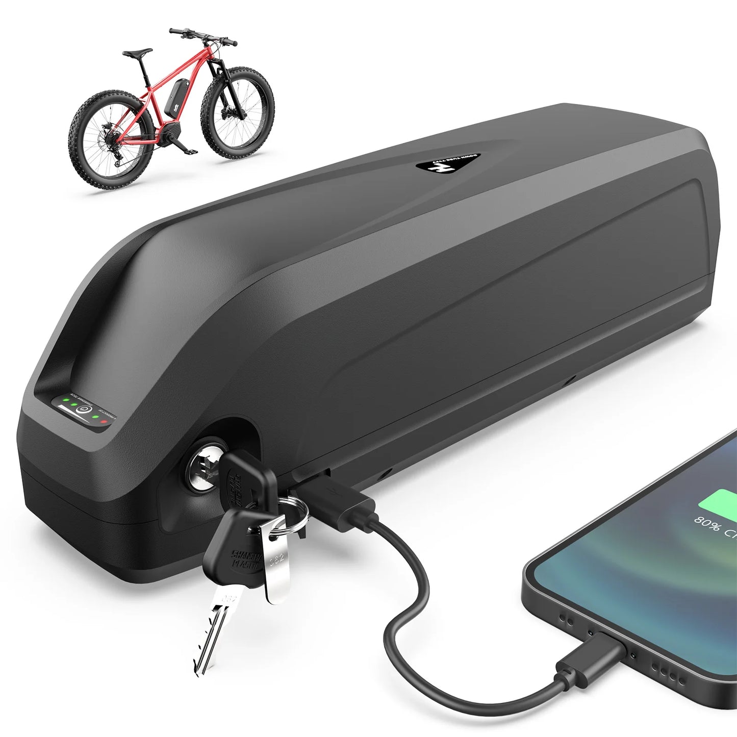 EU Stock 36V Hailong Ebike Battery 36V 15Ah Electric Bicycle Downtube Battery for 500W Motor 36V Lithium Battery
