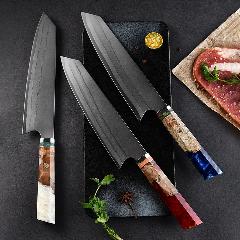 New Arrival Japanese Quality 8 Inch Clad Stainless Steel Kitchen Chef Knife with Comfortable Handle