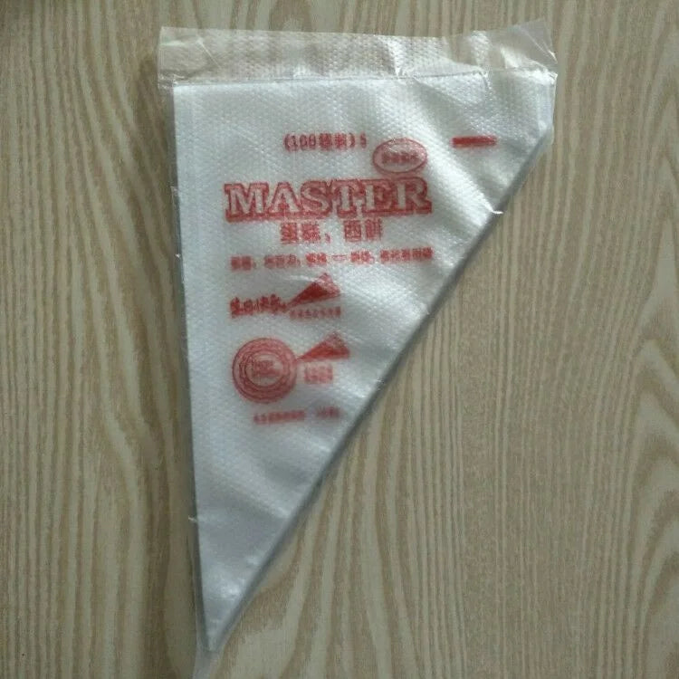 Custom 100 Pcs S/M/L Piping Bags Thicken Disposable Cake Tools Disposable Pastry Bag Cake Decorating Baking Pastry Piping Bag