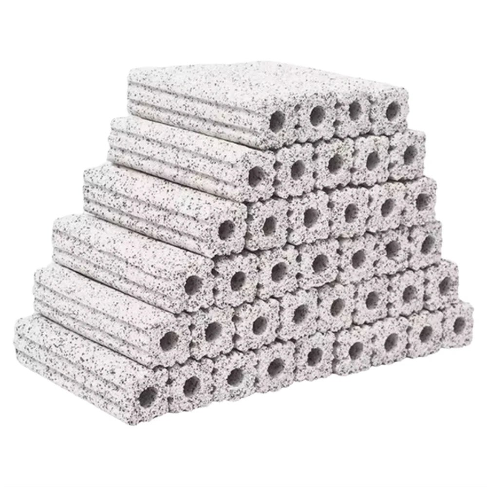 QihangRAS Eco-friendly High-quality Ceramic Square Bacterial House Aquarium Bio Media Koi Pond Filter for Fish Tank 1 Year
