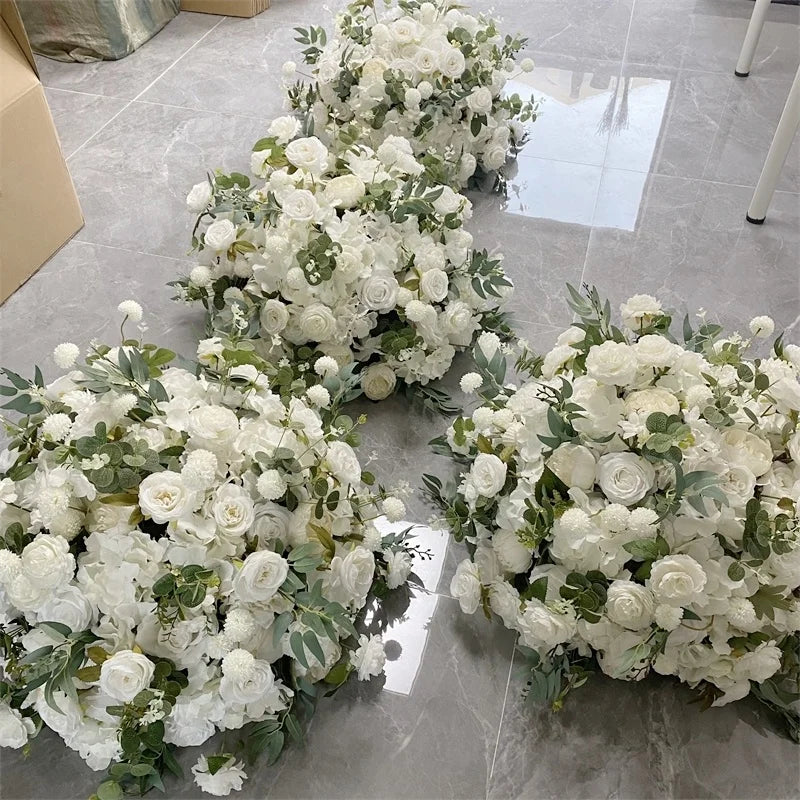 Wedding Decoration 80cm Large Flower Ball Greenery Table Centerpiece White Flower Centerpieces
