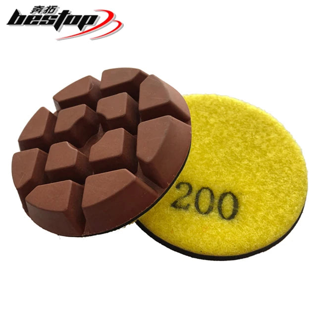 3-Inch Copper Bond Diamond Transition Polishing Pad Customizable OEM 10mm Thickness Abrasive Tool for Concrete Floors