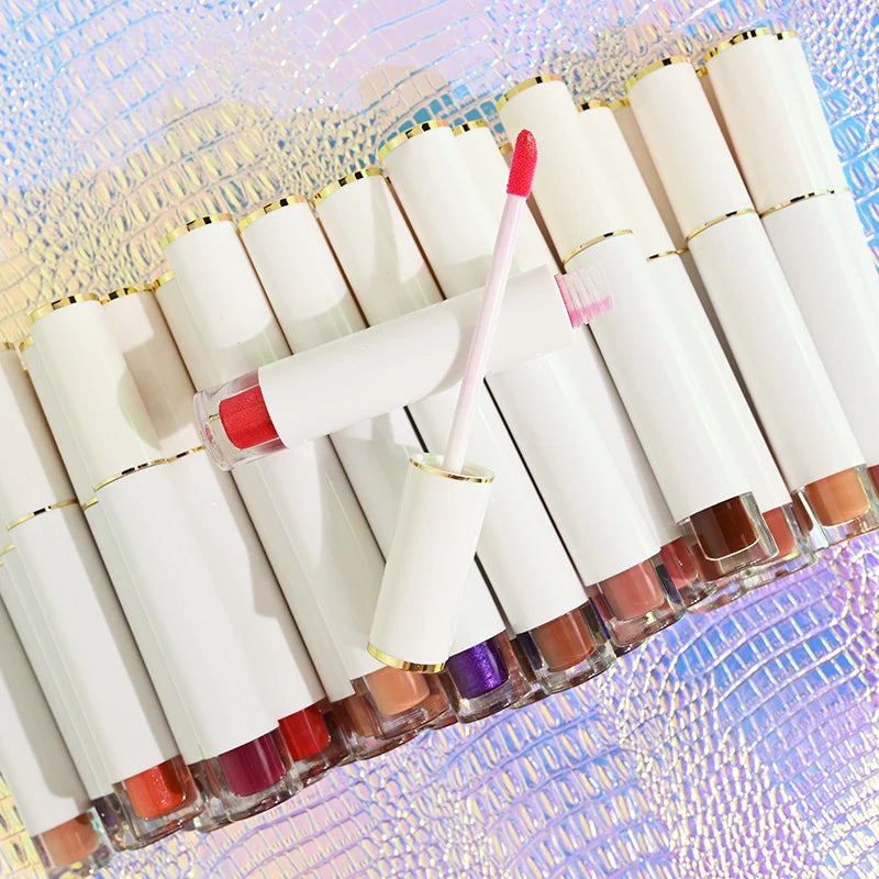 Wholesale Cosmetic Matte Liquid Lipgloss Makeup Plumping Long Lasting Lipgloss Soft Velvet Matte Lip Gloss