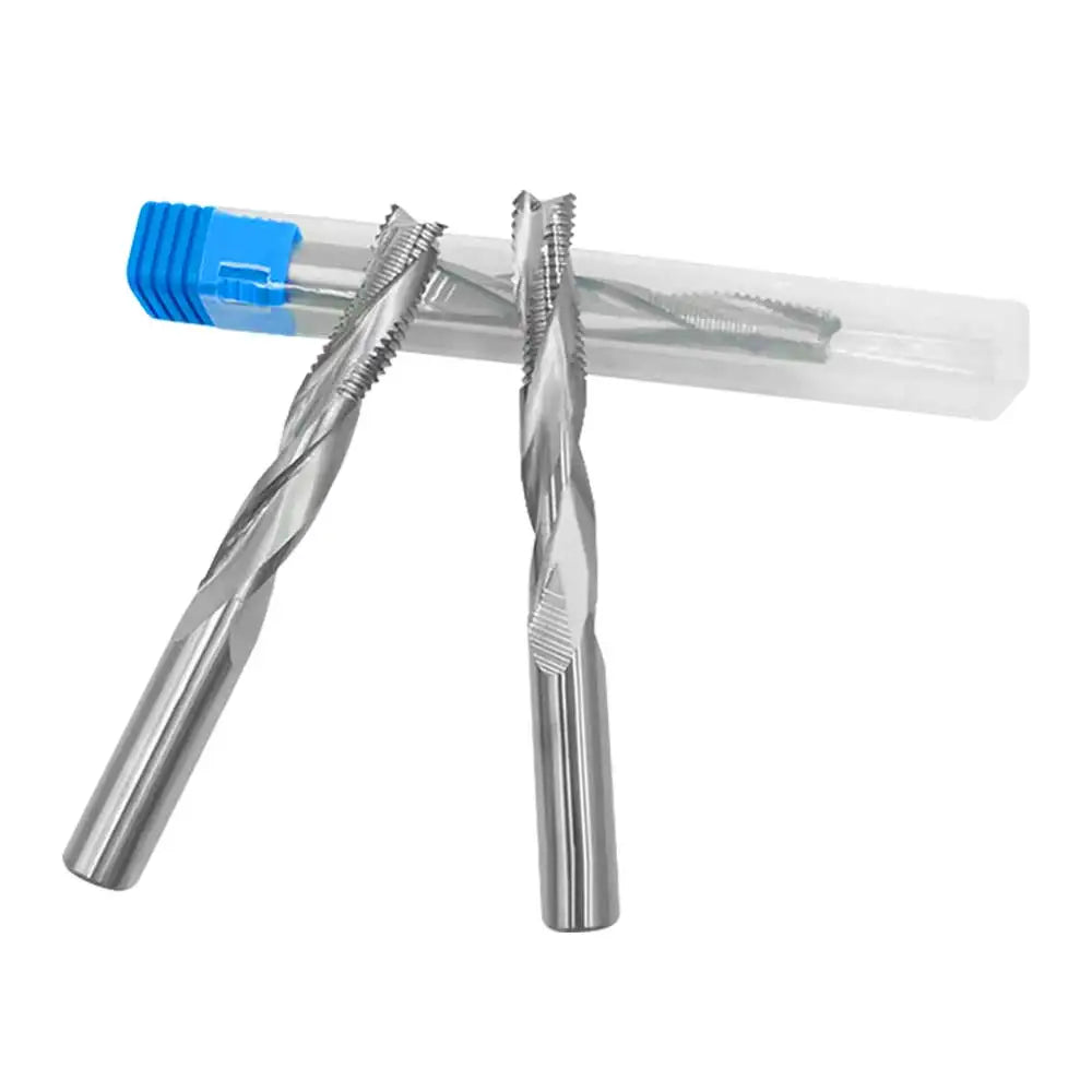 Tungsten Carbide 3-Flute Roughing Spiral Wave Cutter - Door Cabinet Lock Hole Machine Special End Mill