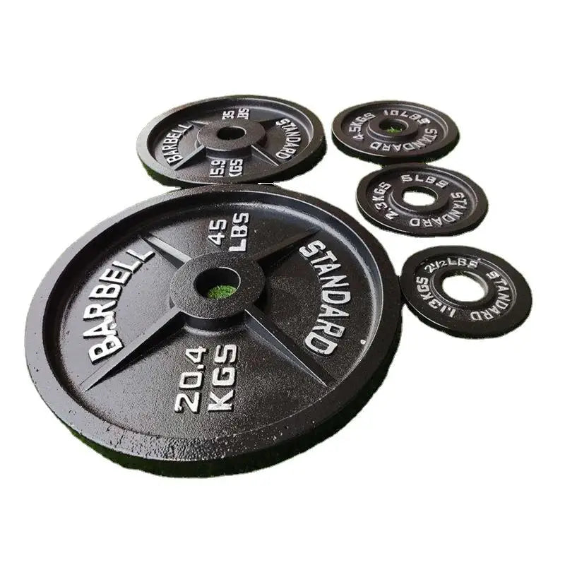 Wholesale Custom logo Barbell Home 25kg 10 20kg Stack Rubber Bumper Gym Cast Iron Weight Plates