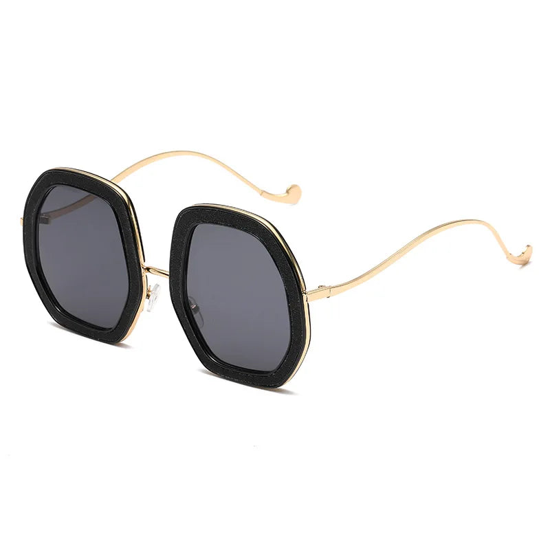 2026 New Arrivals Hot Selling High Quality Custom Designer Fashion Light Luxury Premium Metal Sunglasses Women