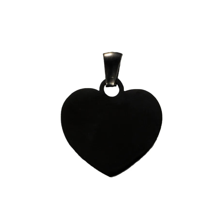 Factory Customization Personalized Mirror Polished Stainless Steel Hollow Pet Blank Label Heart Pendant Jewelry Wholesale