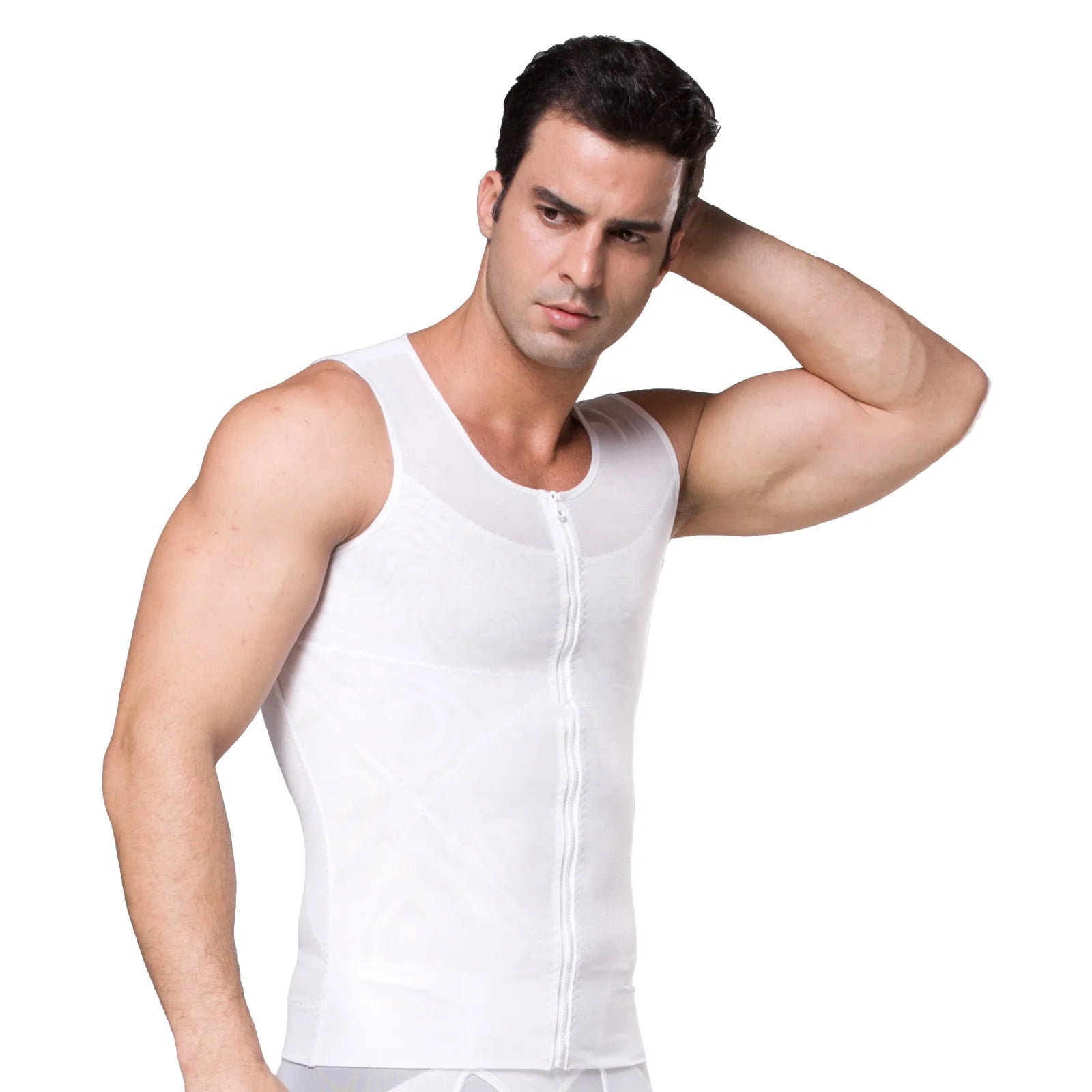 Men's Tummy Control Shapeweare All Round Abdomen Waistcoat Compression Vest for Body Shaping