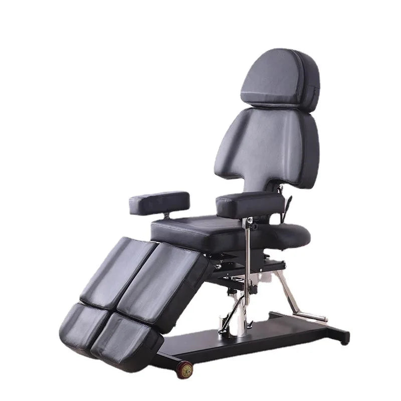 Luxury Multi Function Beauty Salon 360 Hydraulic Tattoo Salon Bed Folding Massage Table Armrest Tattoo Chair Wholesale