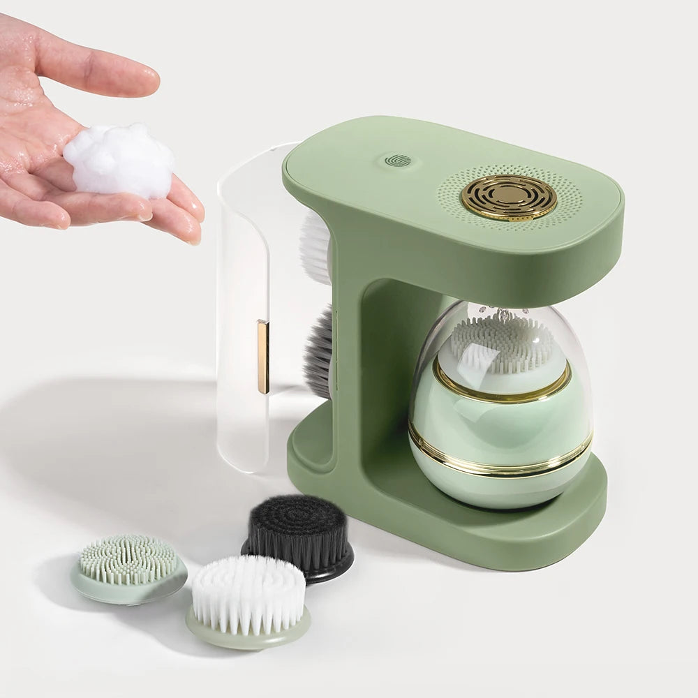 Trending Beauty Product Beauty Equipment Skin Care Deep Electric Face Cleaning Silicone Exfoliating Sonic Facial Cleansing Br