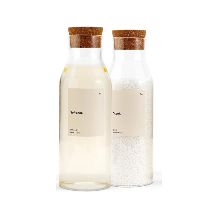 Modern Design Borosilicate Glass Clear Glass Jar Airtight Transparent Canister With Cork Lid