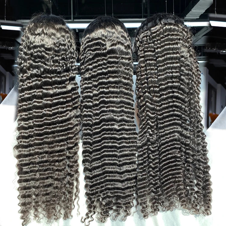 Factory Wholesale Cambodian 13x4 Transparent Wigs Deep Wave Full Lace Cuticle Aligned Single Donor Best Hair Wigs Vendors