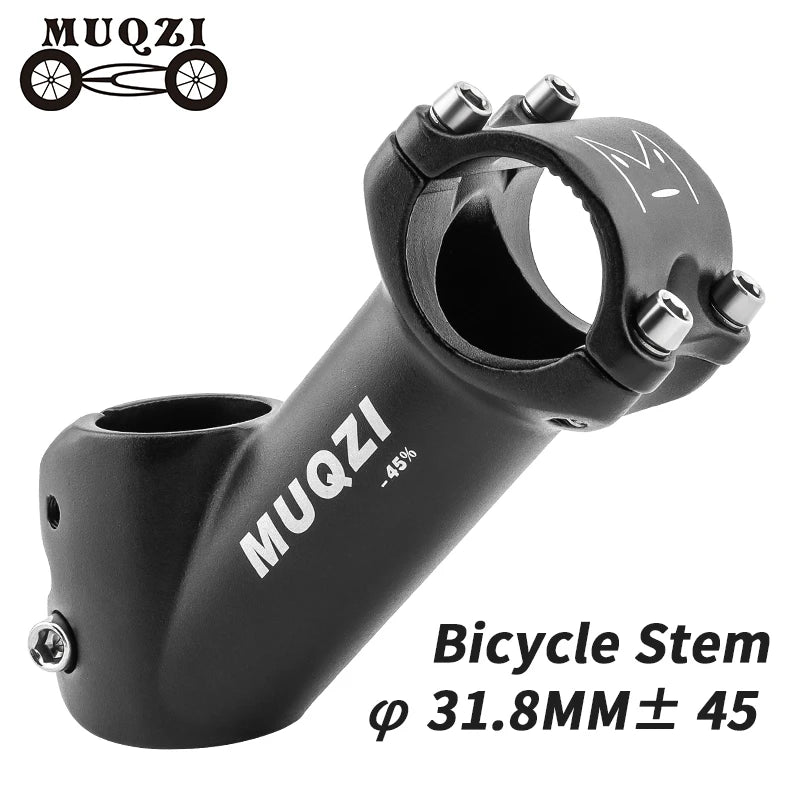 MUQZI Custom BMX Road Bike Stem 31.8mm 45 Degree Bicycle Handlebar Stem Riser Cycling Parts