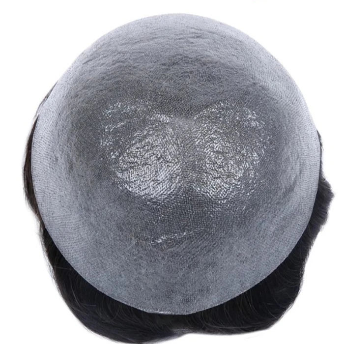 INICE Ultra Thin Skin Toupee for Men 0.03-0.04mm Invisible Hair System 100% Human Hair Natural Hairline Breathable PU Hairpie