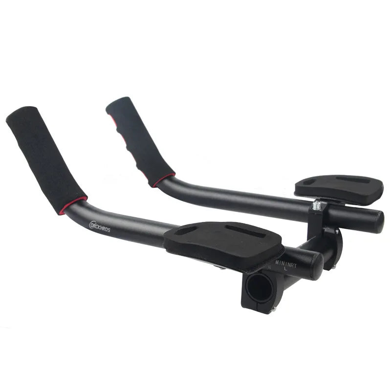 RTS Bicycle Mountain Bike Rest Bar Split Aluminum Alloy Road Bike Long Distance Black 40*2.5cm