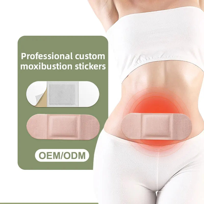 Customized Moxibustion Patches Pain Relief Patch Chinese Herb Hot Therapy Patch New Product