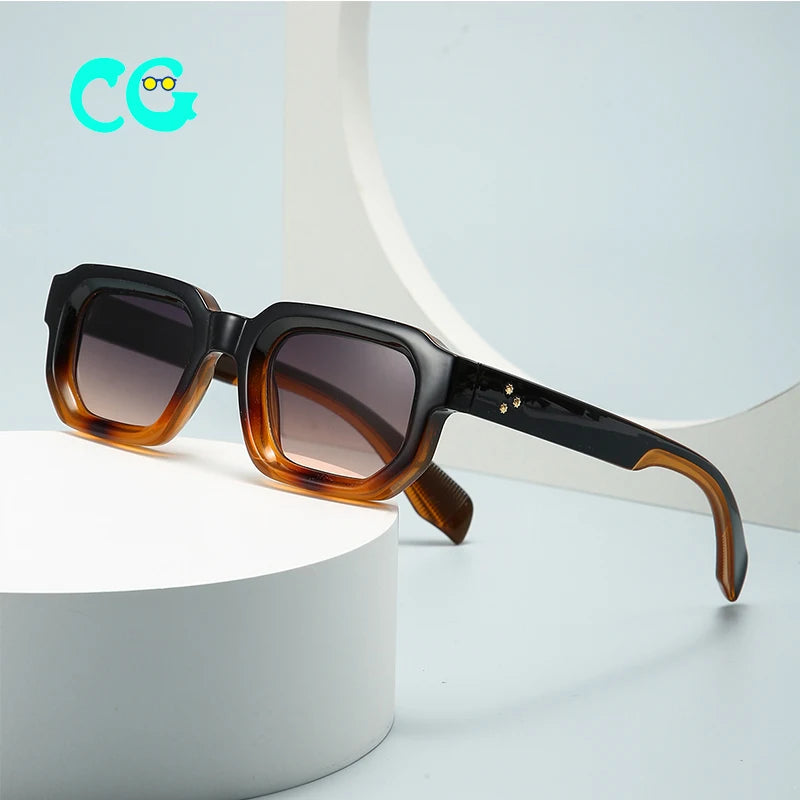 Brand Fashion Square Sunglasses Women Vintage Travel Small Rectangle Sun Glasses Female Fashion Retro Men Sunglasses New
