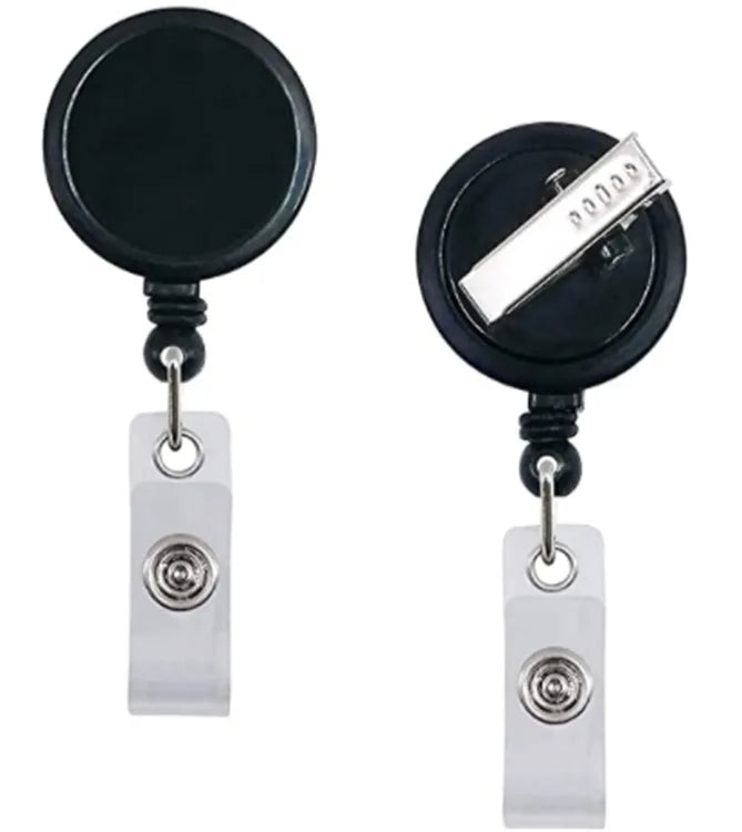 360 Degree Rotated Id Card Badge Holder Reels With Alligator Clip Office School Supplies Retractable Lanyard Badge Holder